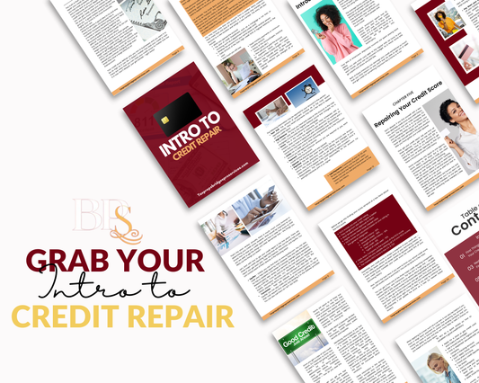 Intro to Credit Repair - Fully Editable in Canva W/MRR!