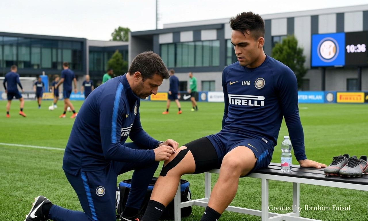 Lautaro Martínez during an Inter Milan match