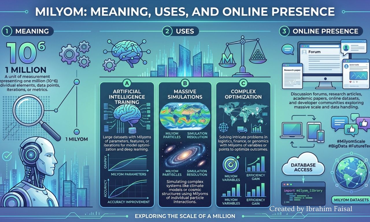 Milyom keyword concept and online search trend