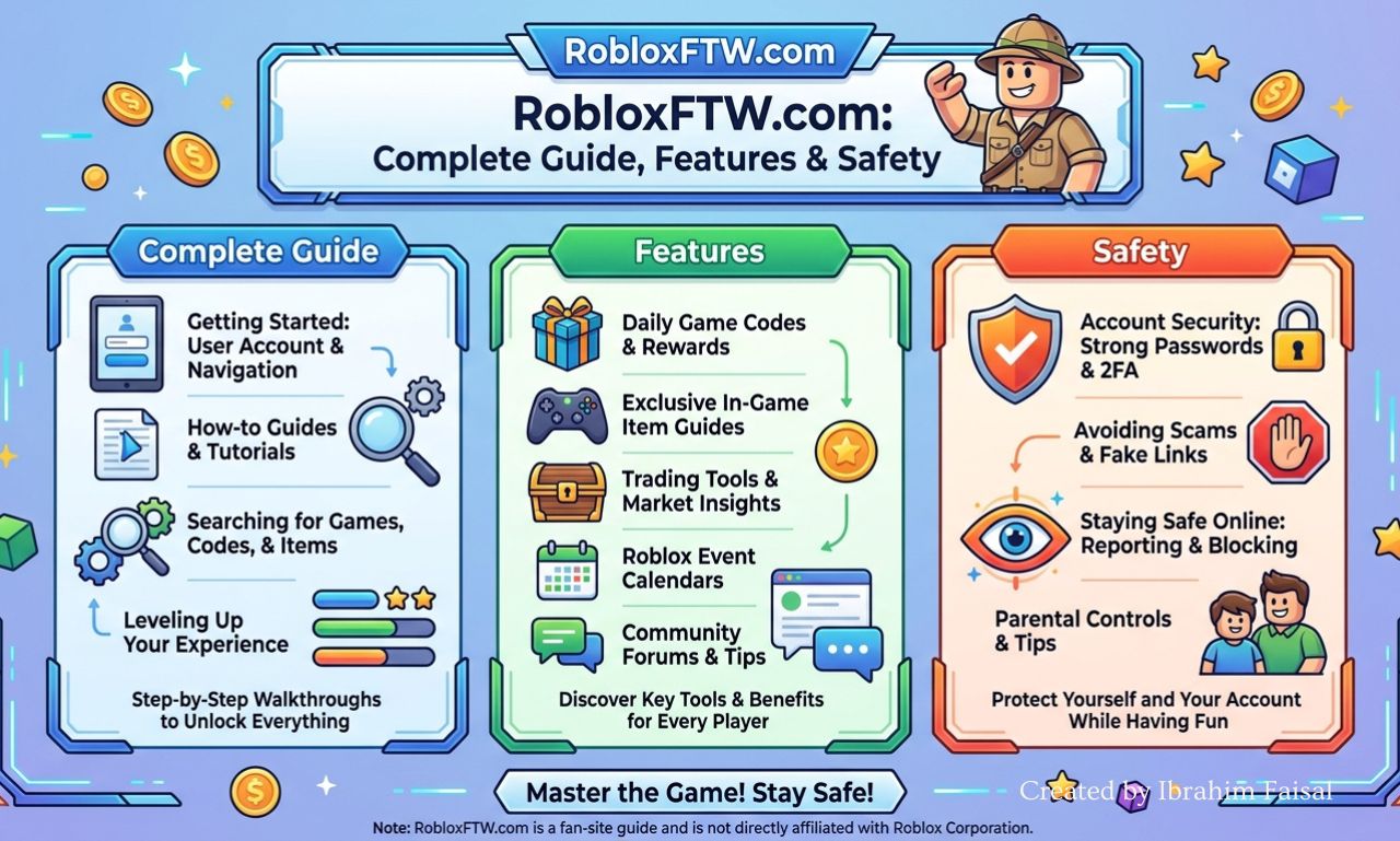 RobloxFTW.com guide and features