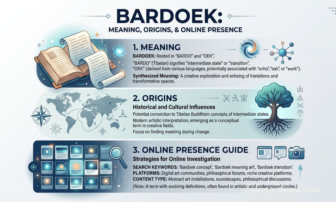 Bardoek name displayed in a clean modern digital design